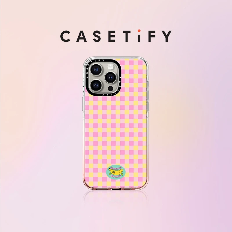 CASETiFY 野餐 粉红渐变透明壳MagSafe 适用iPhone15手机壳