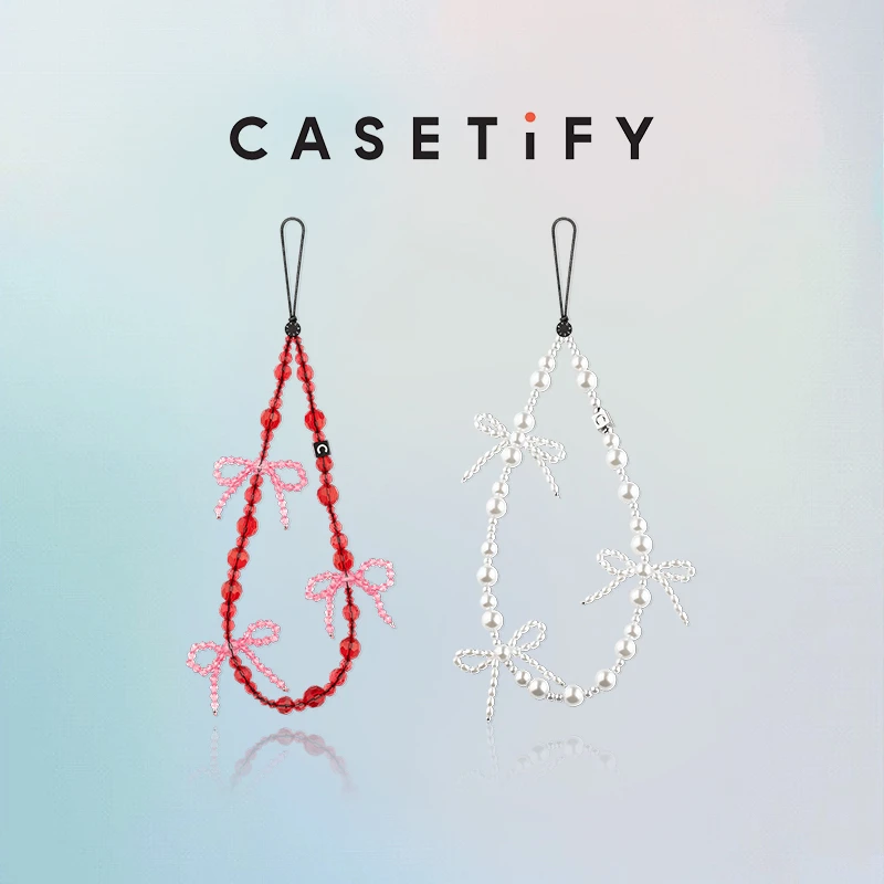 CASETiFY 雪花 樱桃蝴蝶结手机链 适用iPhone全系列手机挂链配件