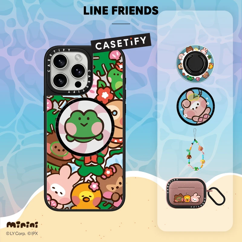 minini x CASETiFY联名 minini可爱卡通磁吸指环手机支架通用