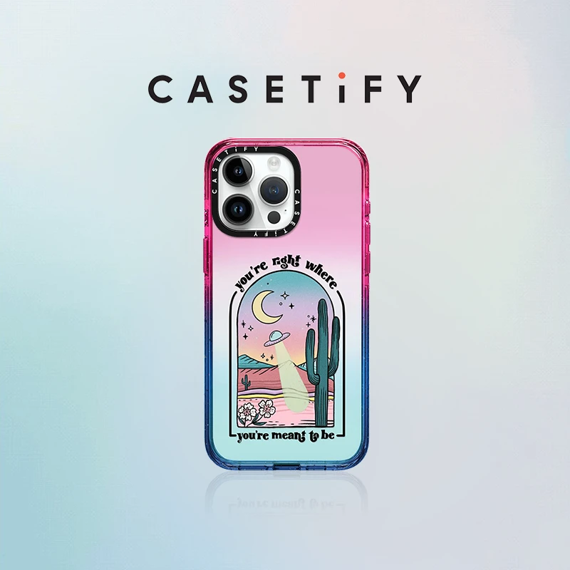CASETiFY 命中注定 棉花糖色iPhone15/14/Pro/Max手机壳ins小众