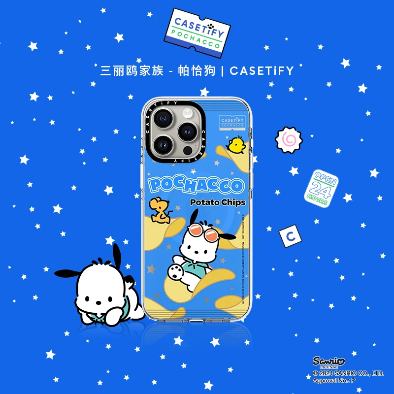 Pochacco x CASETiFY联名 帕恰狗薯片 适用iPhone15/14手机壳