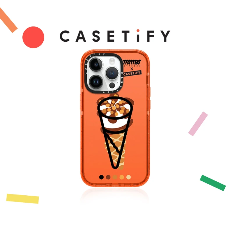 CASETiFY 甜筒冰淇淋iPhone14/13/Plus/Pro/Max可爱手机壳ins防摔
