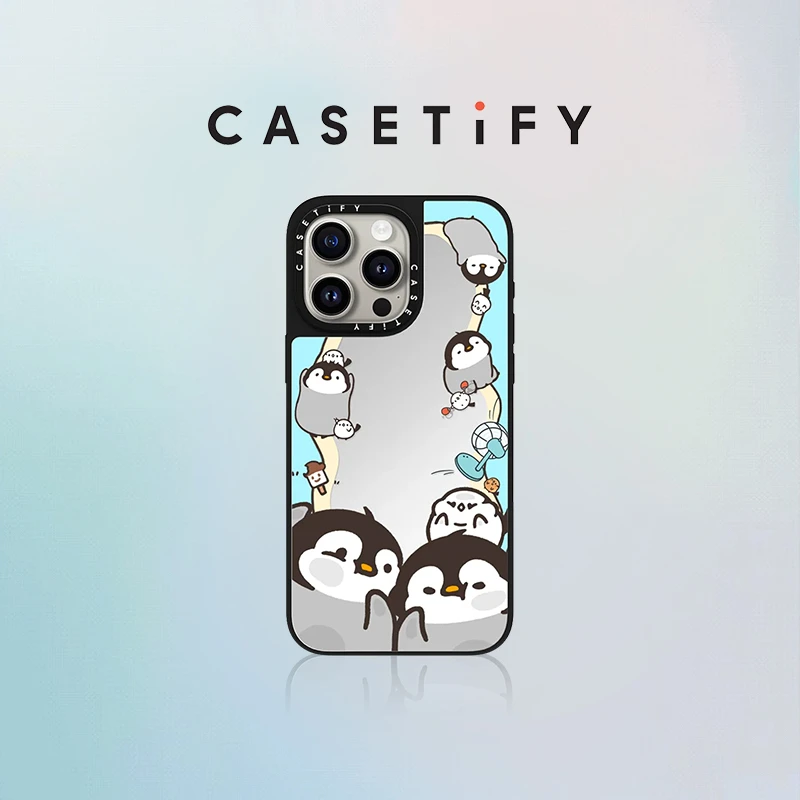 CASETiFY x 企鹅呆小毛 看呆了适用iPhone15/14/13手机壳 镜面
