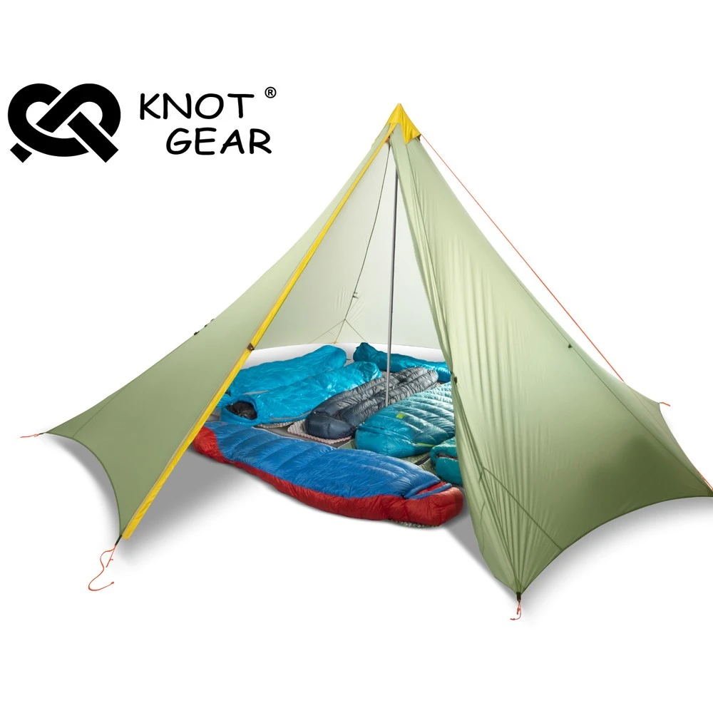 KNOT胡夫2-4-10多人大号金字塔帐户外防风雨帐篷半脊内帐南坞内帐