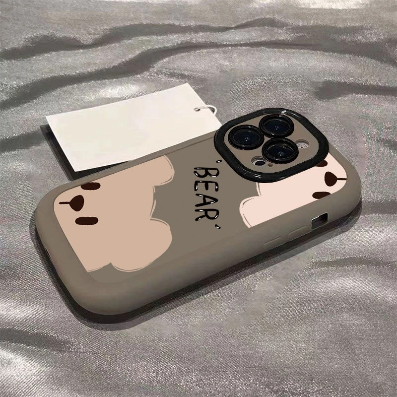 BEAR可爱探头小熊适用iphone15/14苹果13手机壳小米vivo华为oppo