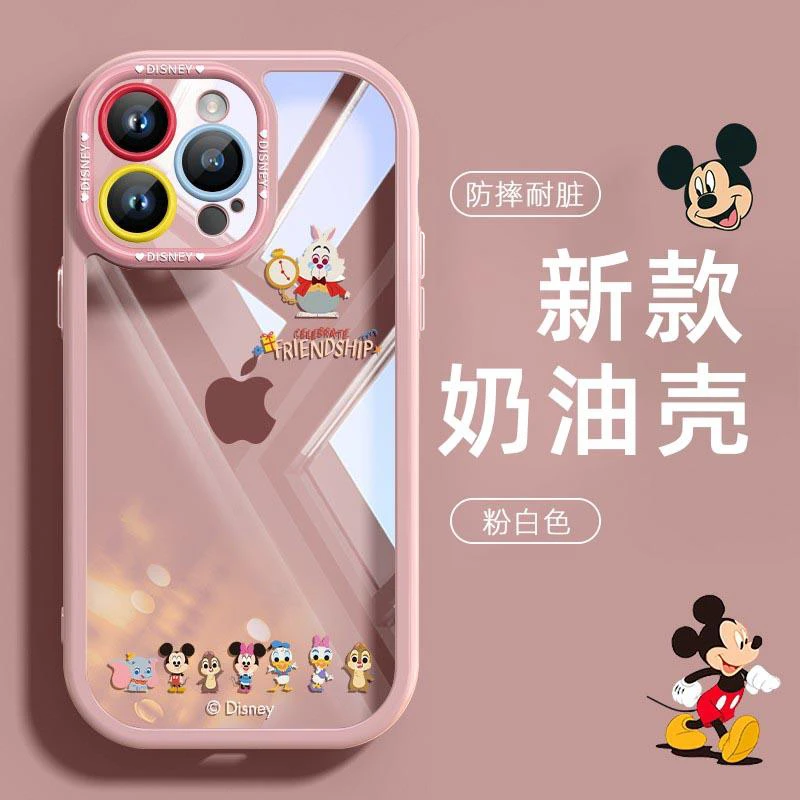 透明卡通米奇适用于iPhone15ProMax手机壳13华为/vivo/oppo苹果13