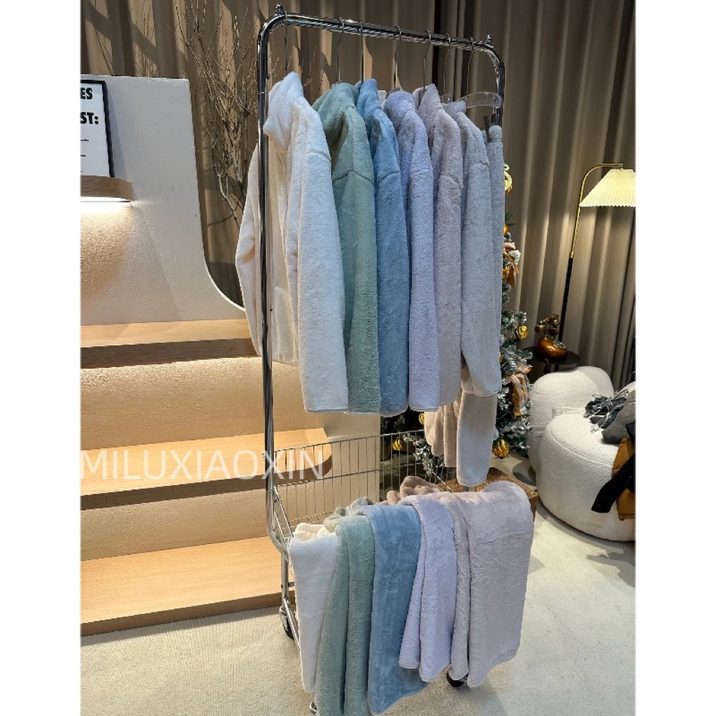 【AXIN定制】小馨订制闭眼入！高端水晶绒软乎乎居家套装 2422