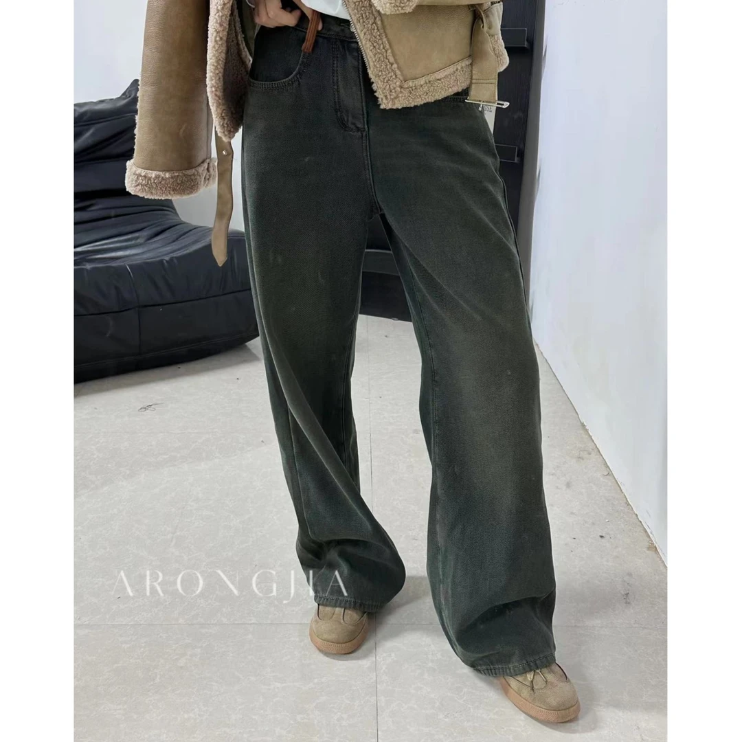 【ARONG阿荣家】加绒牛仔裤05226-怀旧兰-SML-XL-W