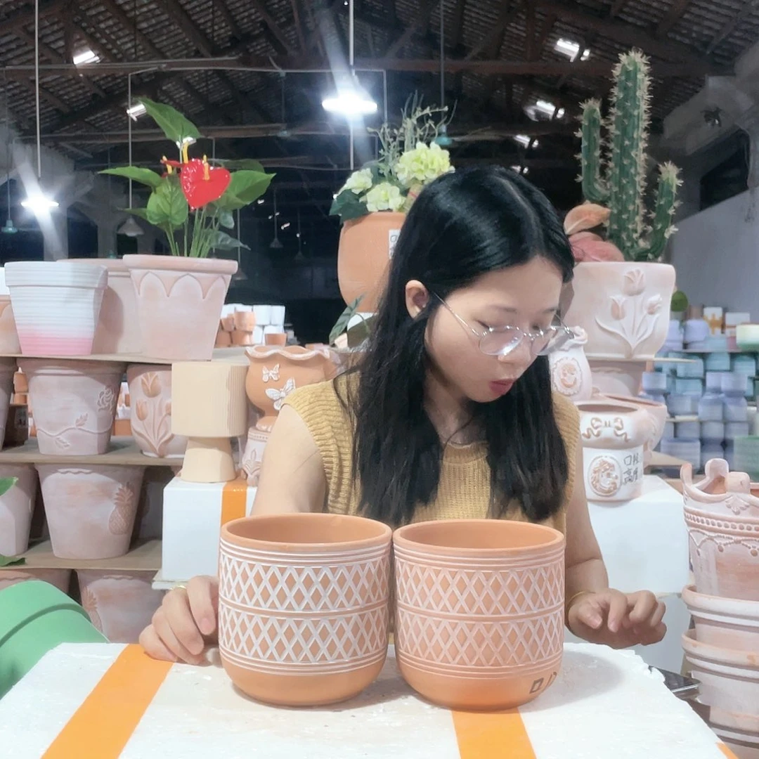 【闪购商品】红陶20CM以下波西米亚菱形12-11两个