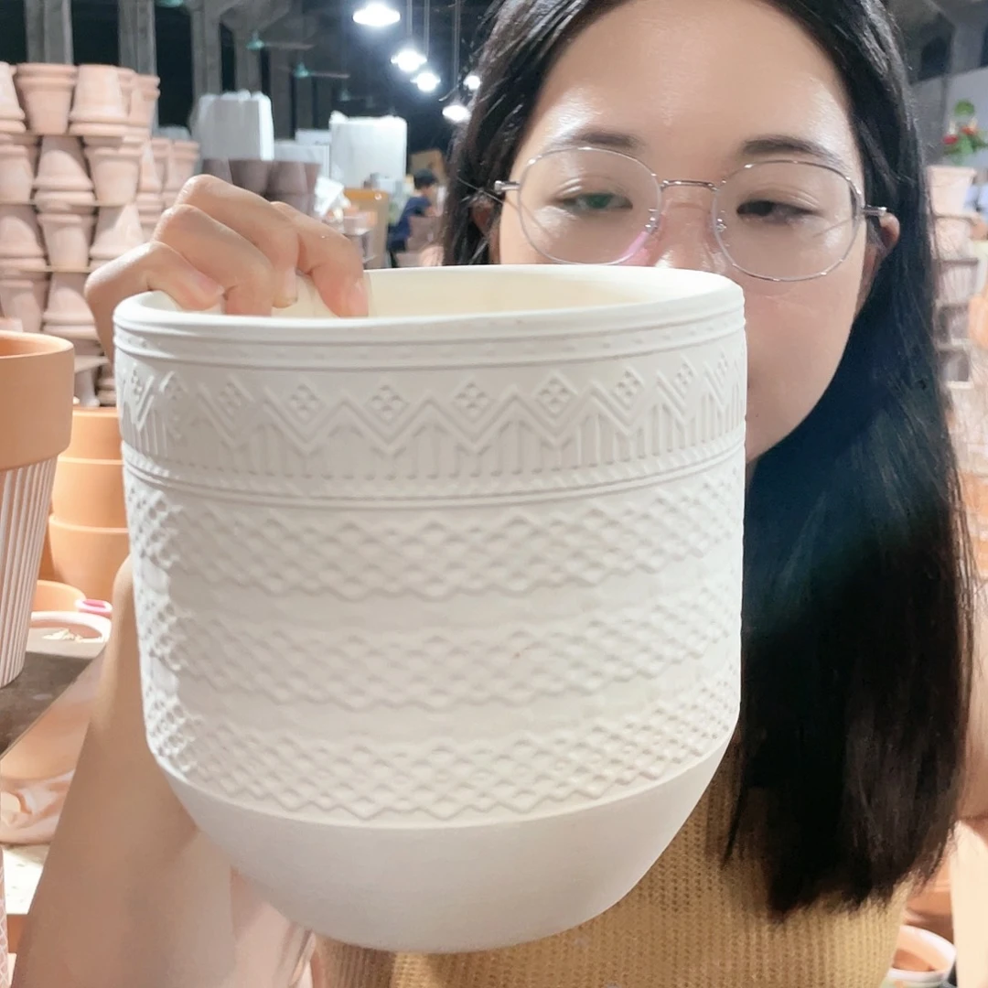 【闪购商品】红陶20CM以下Ｘ１19机雕白陶16-16