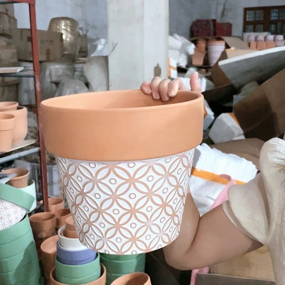 【闪购商品】红陶20CM（含）-50CM（不含）复古铜钱21-19微瑕