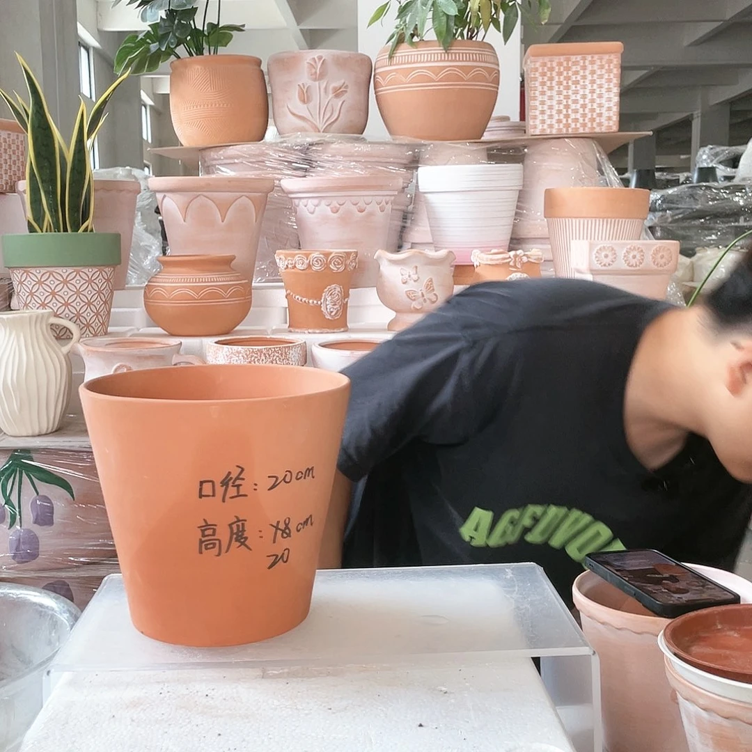 【闪购商品】红陶20CM以下经典斗笠20-18