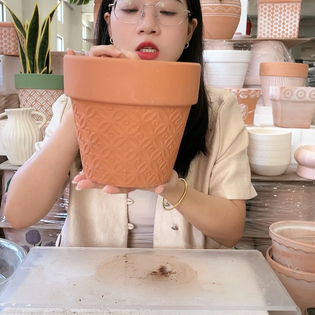 【闪购商品】红陶20CM以下经典铜钱18-16