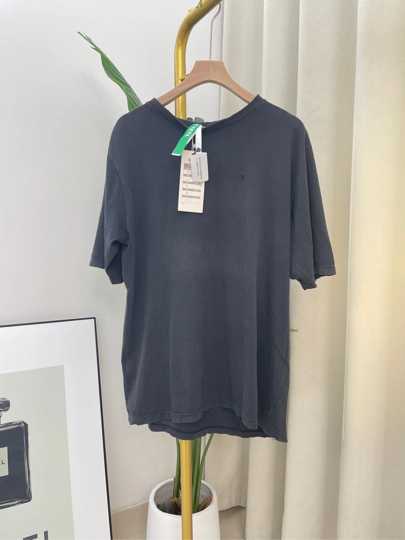 Saint Laurent SLP 水洗黑色短袖 S码/98新/SN3914