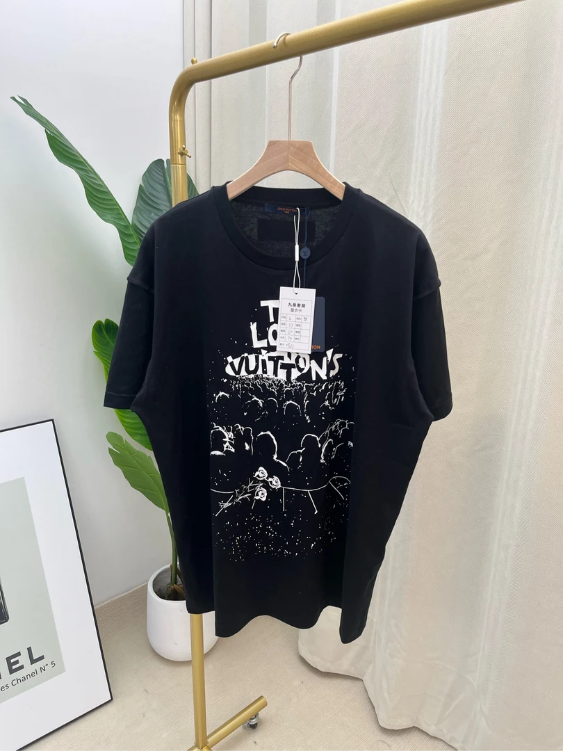 LouisVuitton/路易威登字母logo印花圆领短袖T恤尺码:L/0821