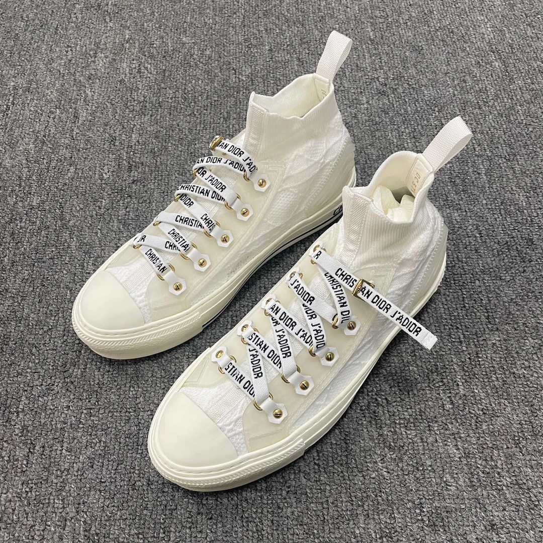 99新 DIOR/迪奥 （有盒）Walk'n'Dior 徽标网眼时尚板鞋37.5码/5031