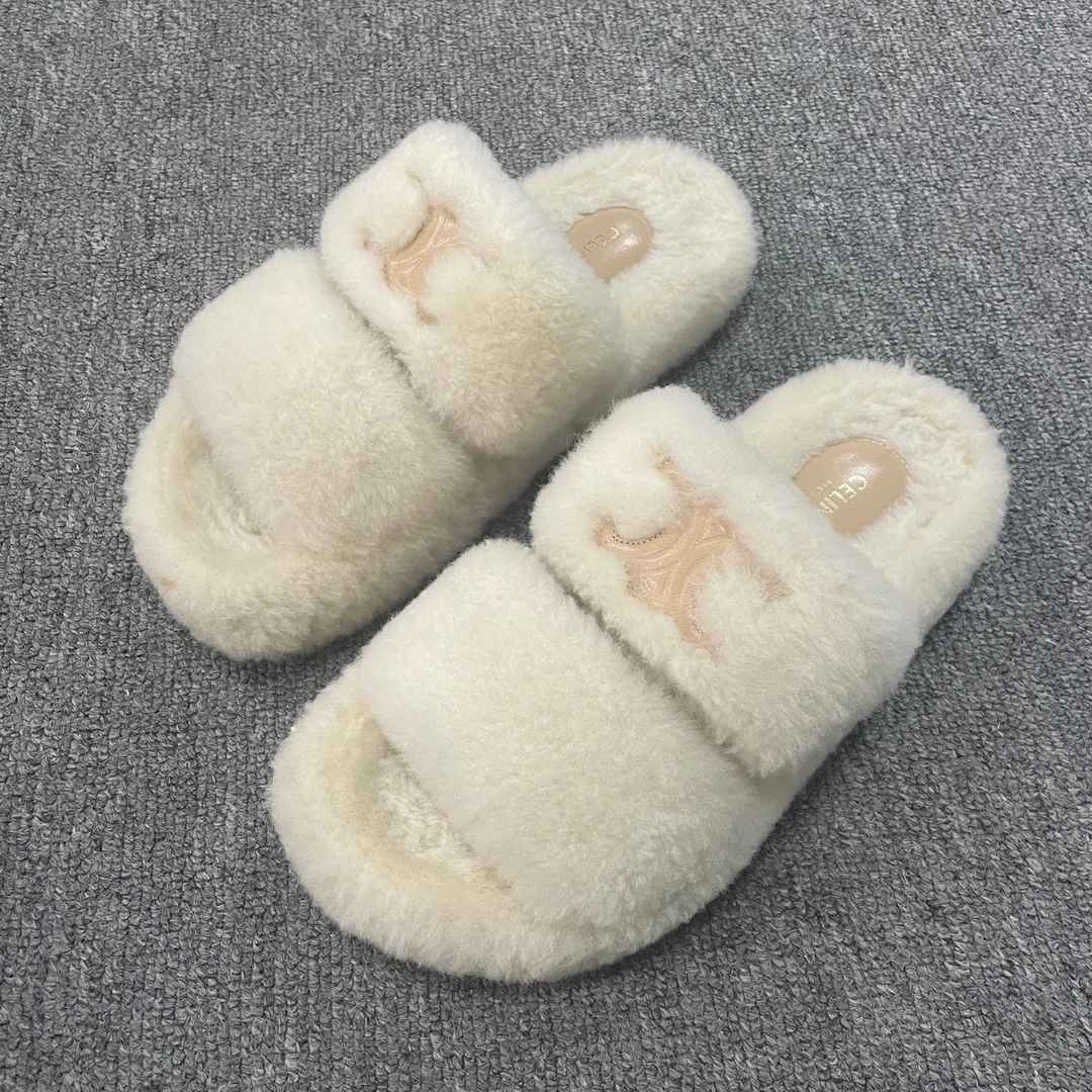CELINE/赛琳 平底潮流套脚一字拖鞋 36码/5005