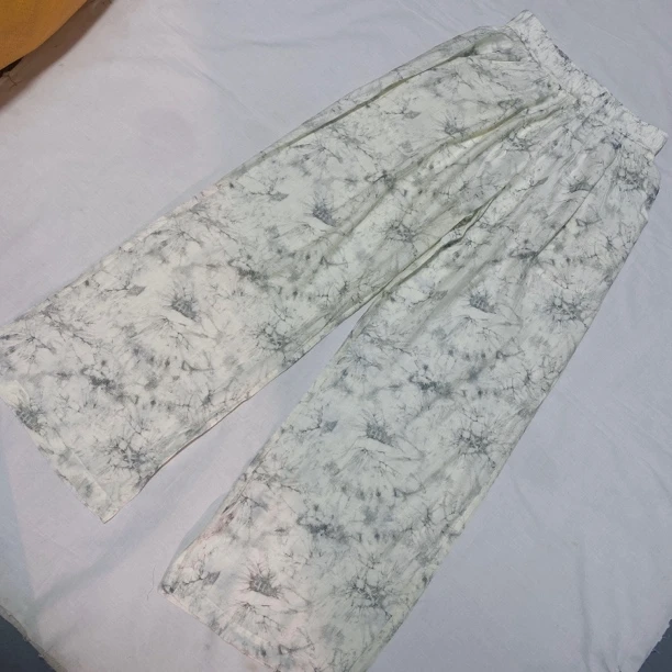 印花休闲阔腿长裤-果梓96175