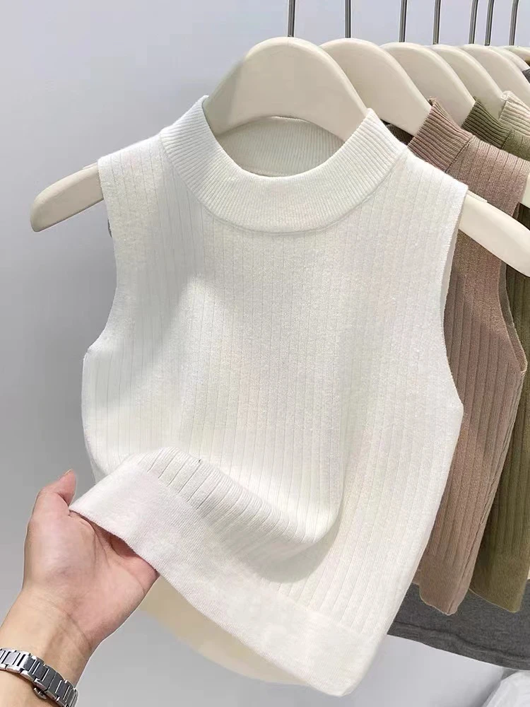 555五色针织背心