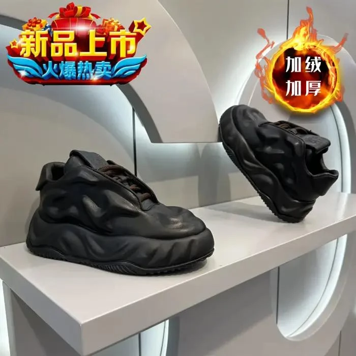 男鞋2023秋冬时尚新款潮流老爹鞋厚底增高舒适运动休闲鞋网红同款