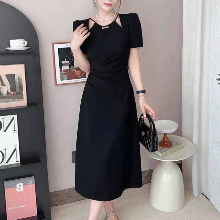 9082夏季收腰法式连衣裙