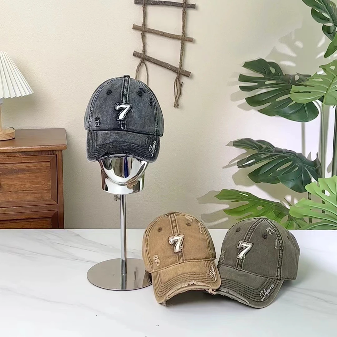 7系列【水洗牛仔55-60cm】原创设计/棒球帽/时尚休闲/复古怀旧/韩版