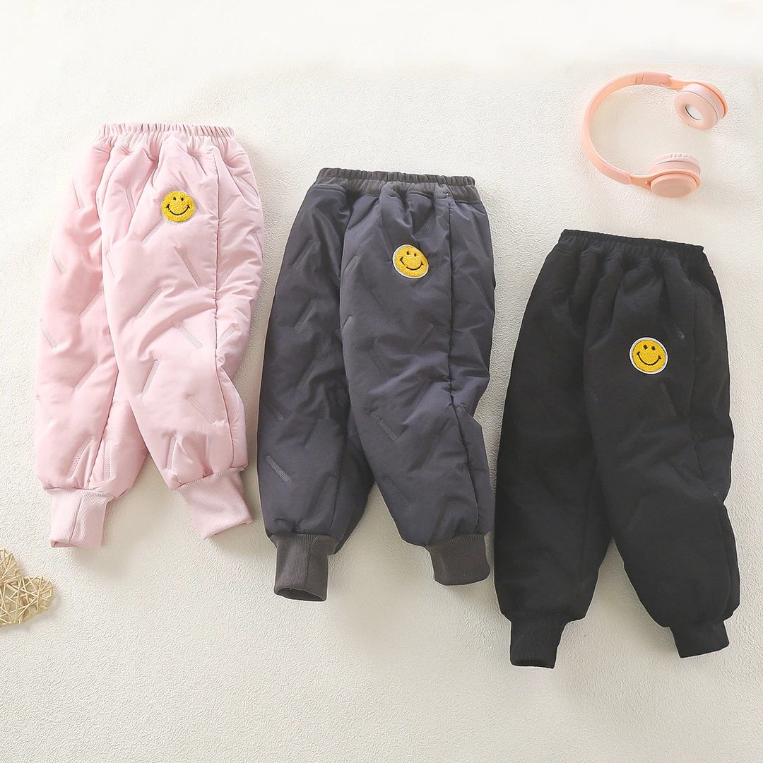 （一条过冬）四层夹棉儿童保暖裤男女童外穿秋冬季2023新款防水防