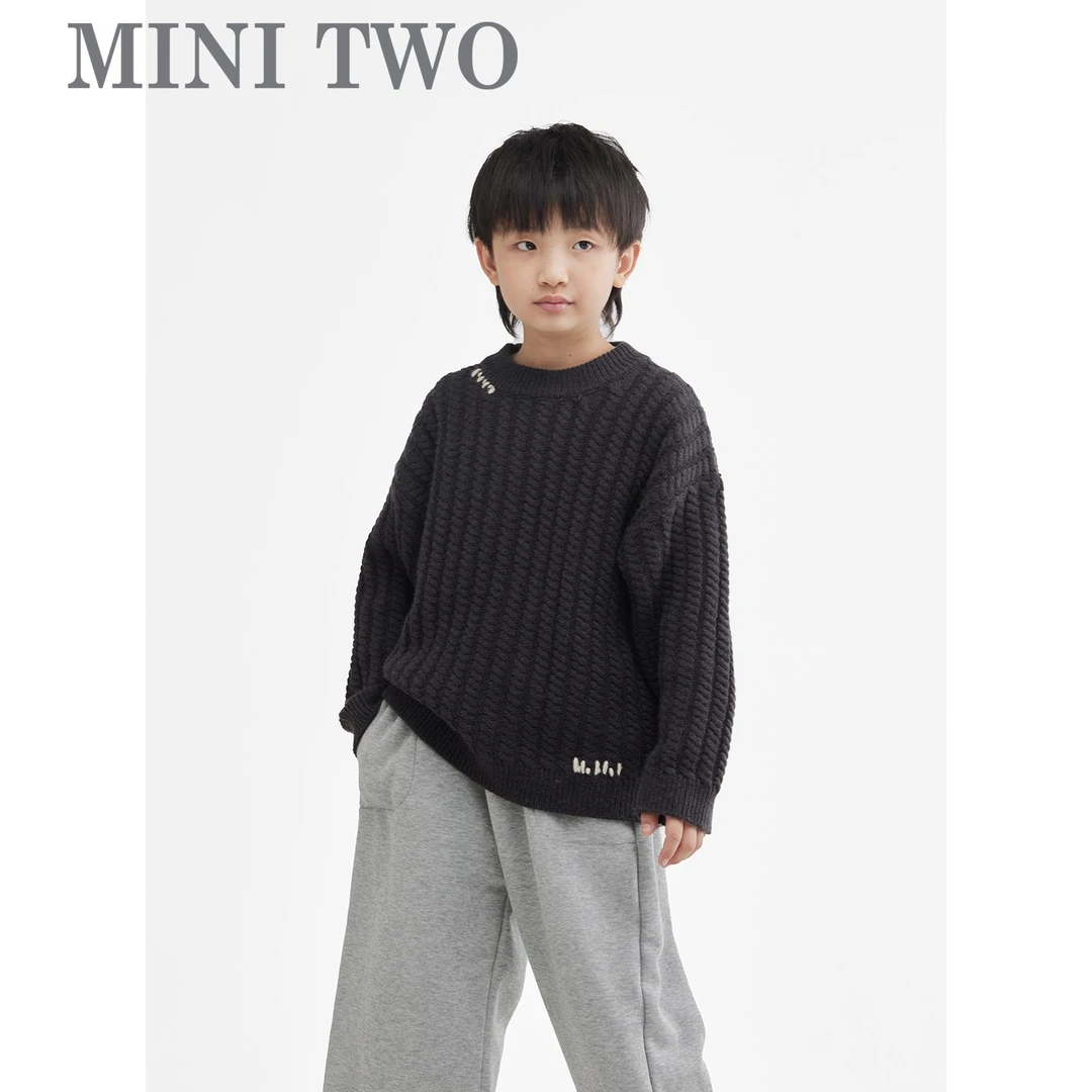 MT原创童装日系男童毛衣秋冬款百搭开衫儿童套头保暖针织衫毛线衣