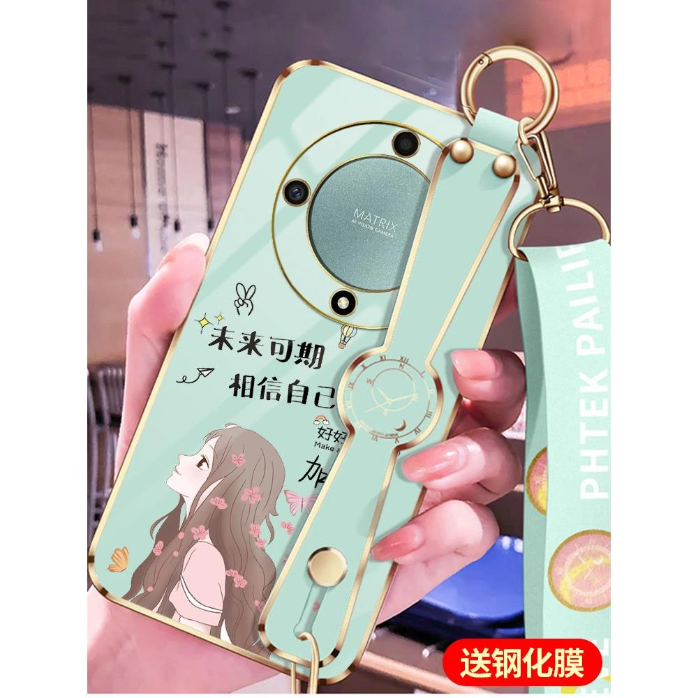 华为荣耀x9a手机壳x9a送挂绳荣誉x9α腕带斜跨Ryx9a新款男女HONOR