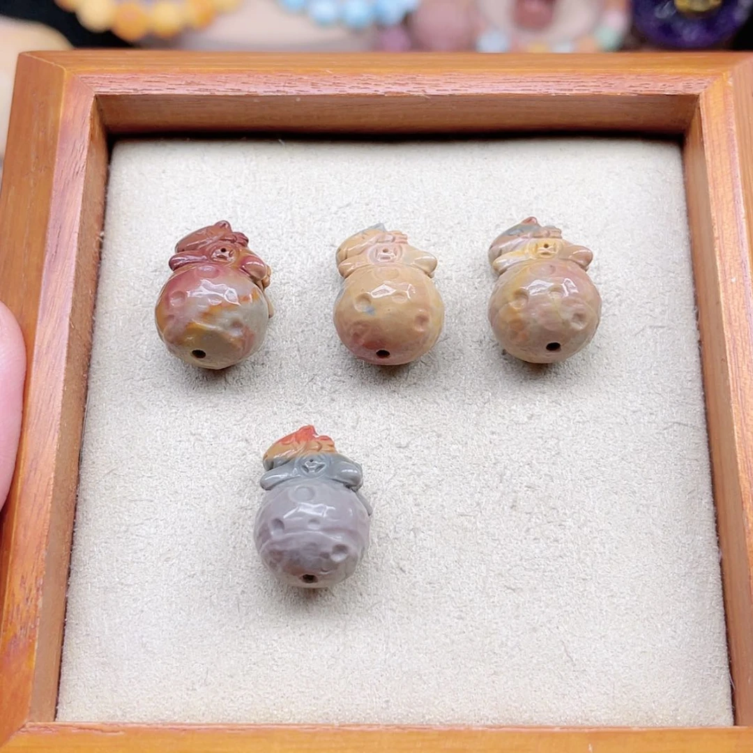 【闪购商品】石英质玉珠宝奇石未镶嵌马*羊定制