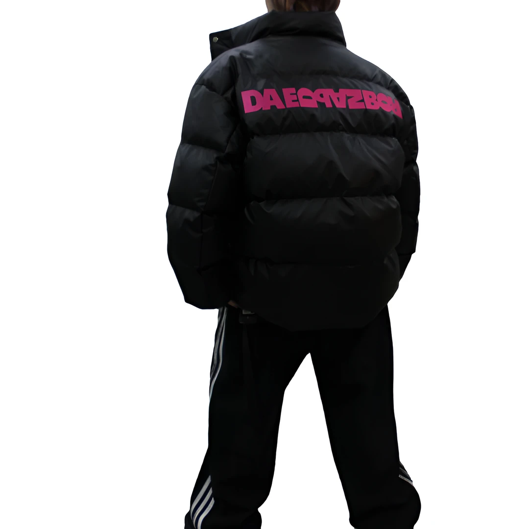 HIYANAINAI个性外套短款情侣加厚保暖立领夹克外套