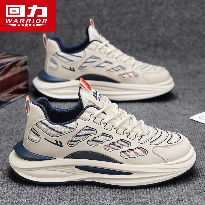 回力男鞋春季休闲男士运动板鞋子男款透气百搭厚底设计感潮鞋J892