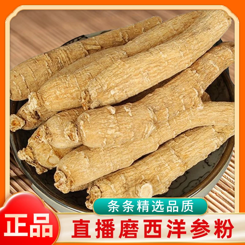 【正品长白山西洋参】现场直播磨超细粉