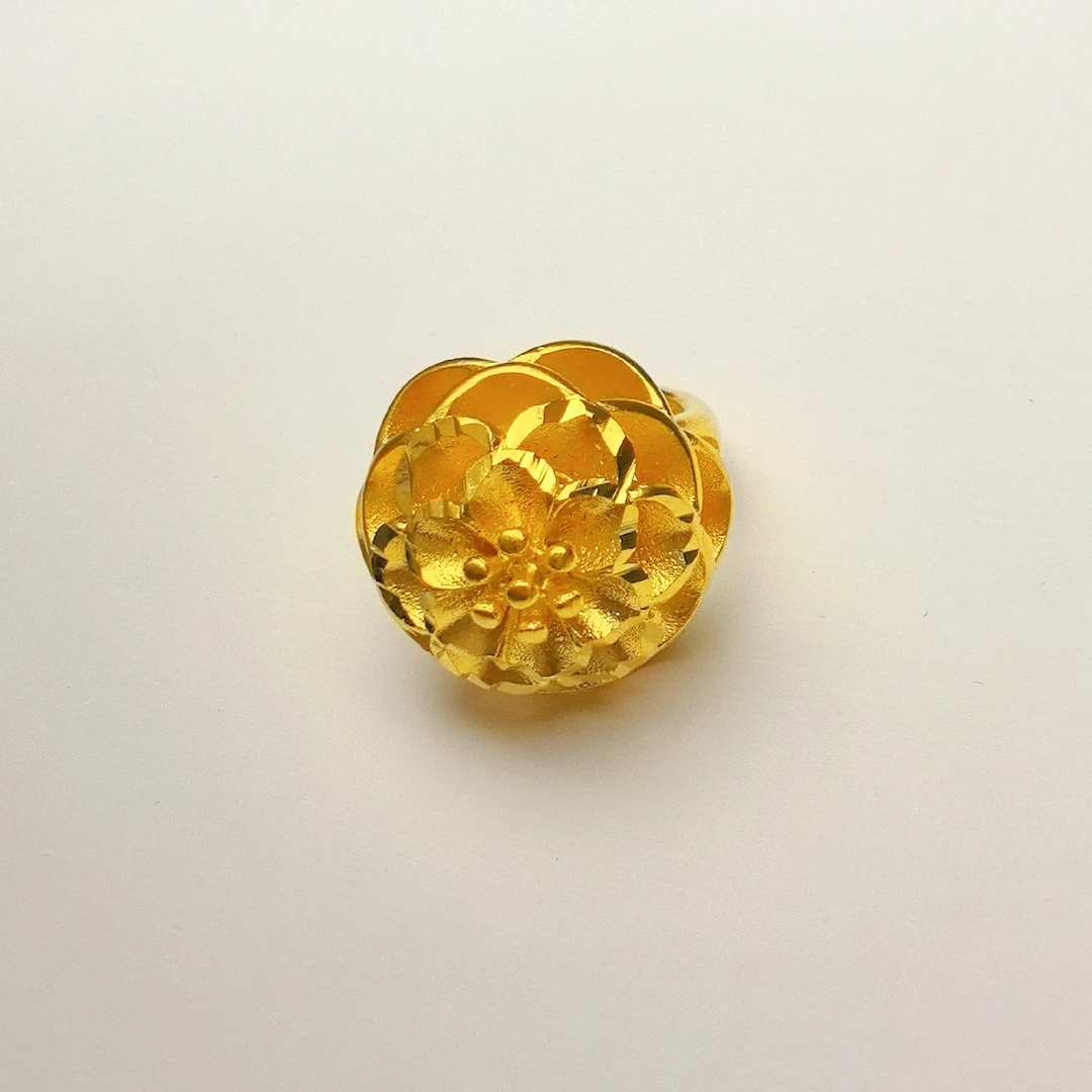 铜合金戒指 绣球花戒指 大气百搭