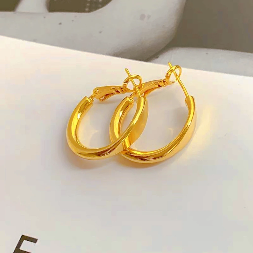 铜合金耳饰 半月时尚耳环