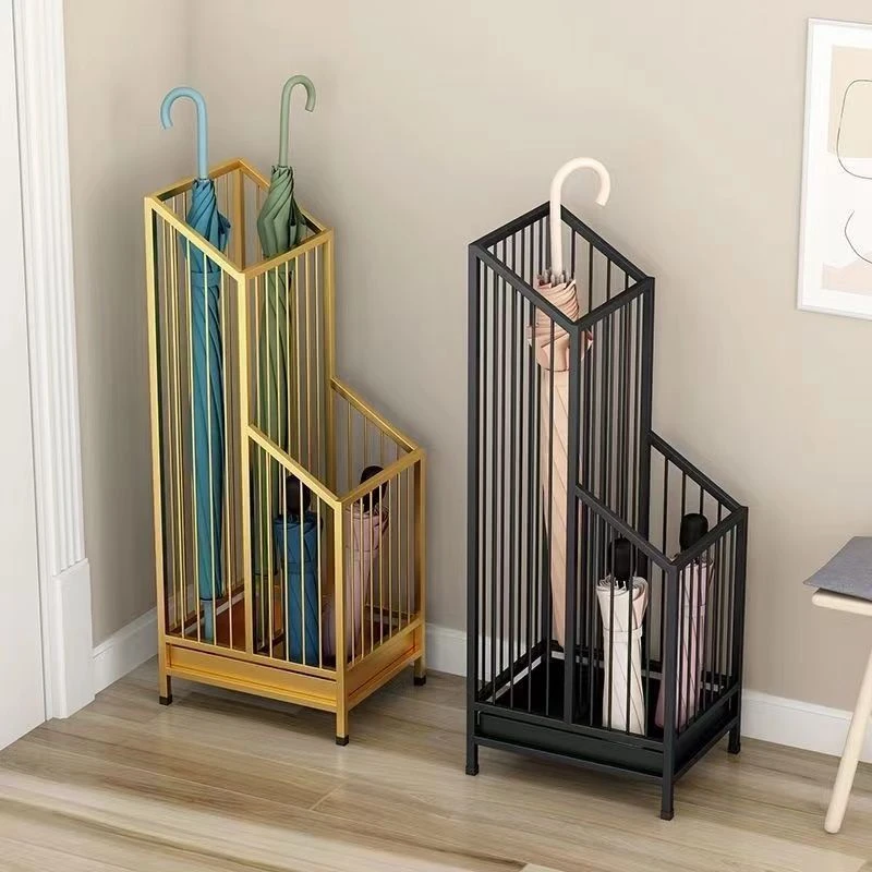 【清仓】轻奢铁艺沥水雨伞架门口雨伞桶放伞架家用电梯口立伞筒收