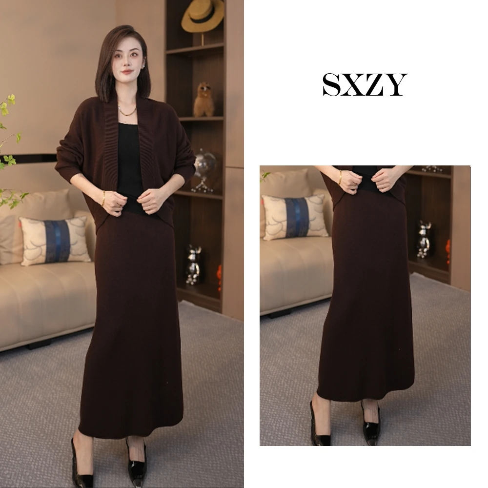 ‘SXZY’【松烟】2025春夏新款百搭筒裙显瘦半身裙