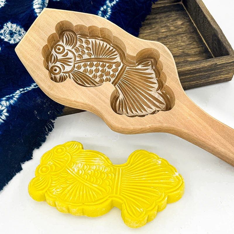 纯手工制作梨木过年家用蒸馒头月饼印花面食烘焙模具模子榼子