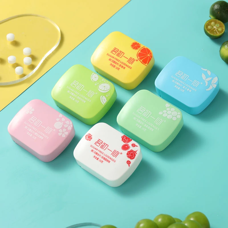 君初一心维C益生菌含片16g薄荷糖口气清新糖随身糖解馋零食小糖果