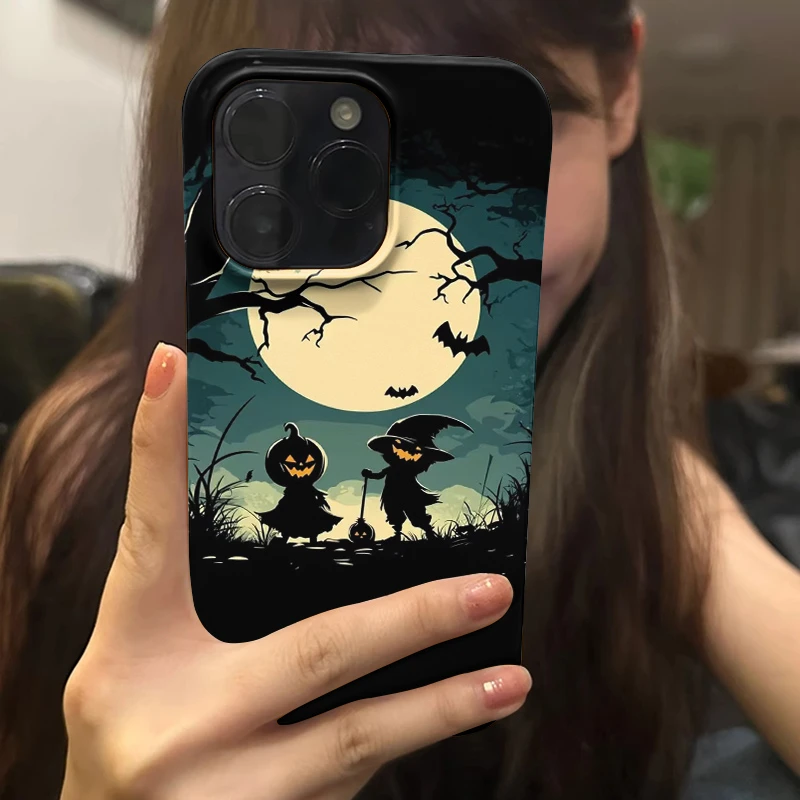 万圣节苹果16promax小众手机壳iPhone15高级菲林14治愈系12安卓
