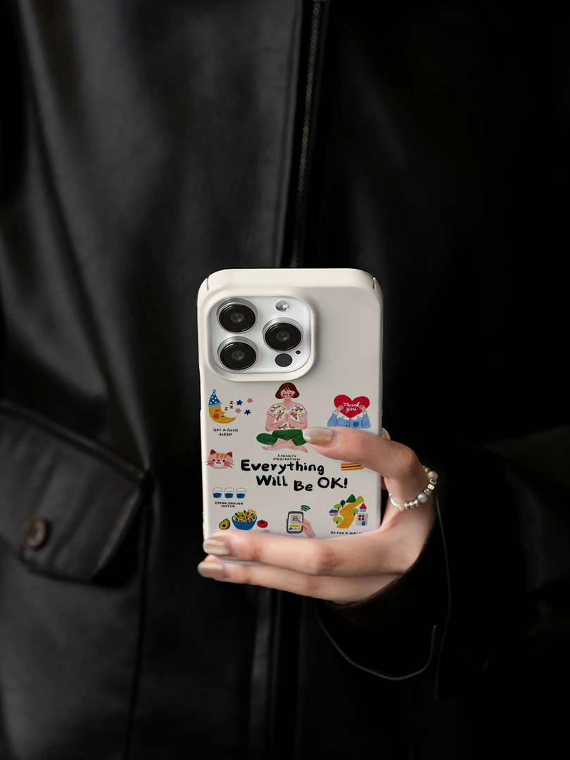 好起来了苹果15promax小众手机壳iPhone14复古菲林13高级感12安卓