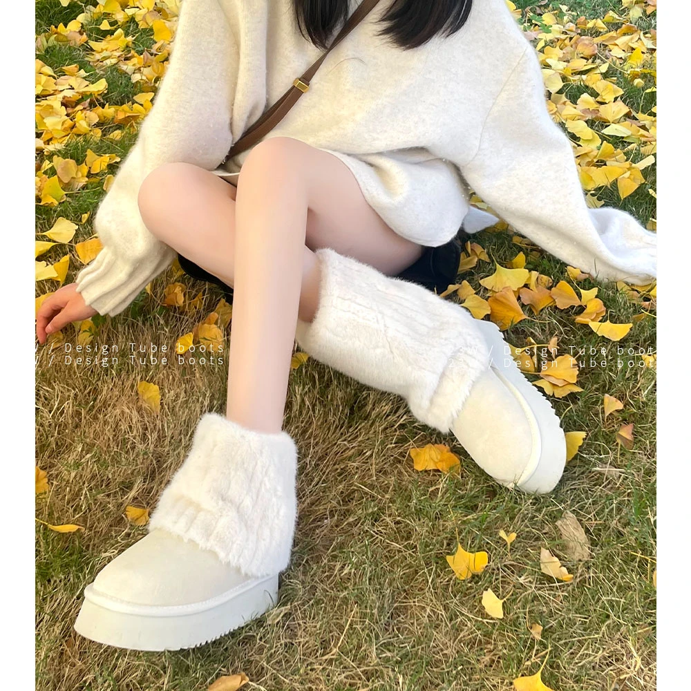 【媛哥】增高5cm时尚百搭女网红厚底加绒加厚保暖秋冬雪地靴  5892