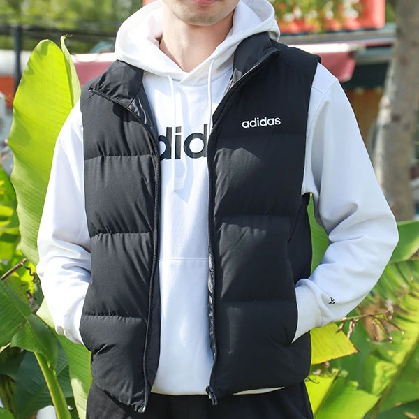 adidas/阿迪达斯运动休闲马甲外套保暖情侣秋冬潮流背心JL9563