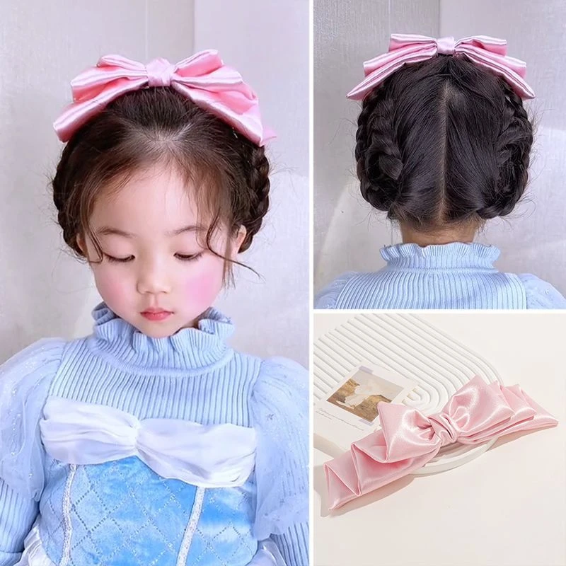 【梦蜜】爆款高级感层叠气质蝴蝶结发夹高定法式缎面亲子小众名媛