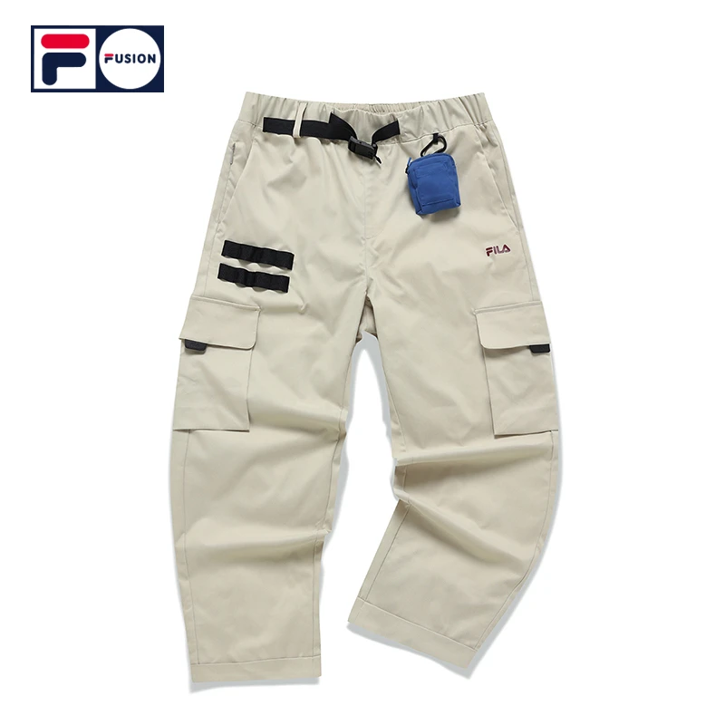 FILA FUSION斐乐潮牌男子工装裤宽松长裤休闲运动裤T11M211801F