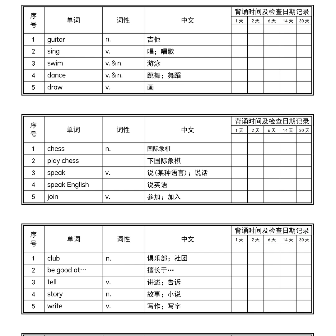 单词速记—【电子版】(不发快递)