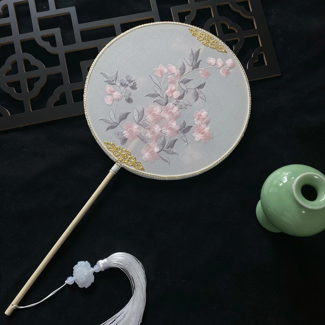 【福利款】刺绣团扇双面绣扇子古风汉服配饰旗袍儿童跳舞蹈精美团扇