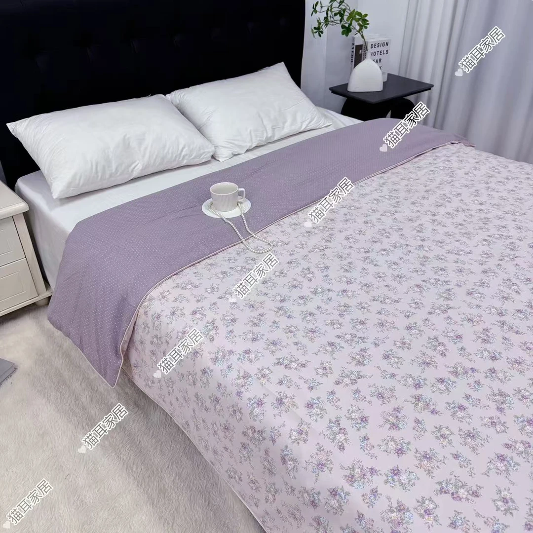 【若兮】200*230cm轻奢柔软丝滑简约标准透气被套