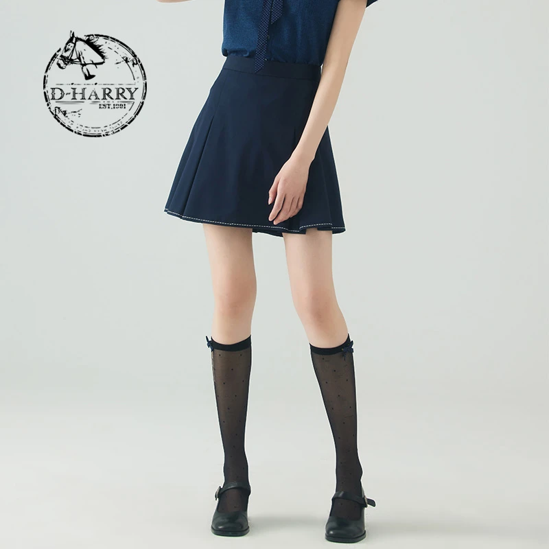 D-HARRY/迪哈利夏气质复古显瘦时尚女士半身裙DH232M96198D