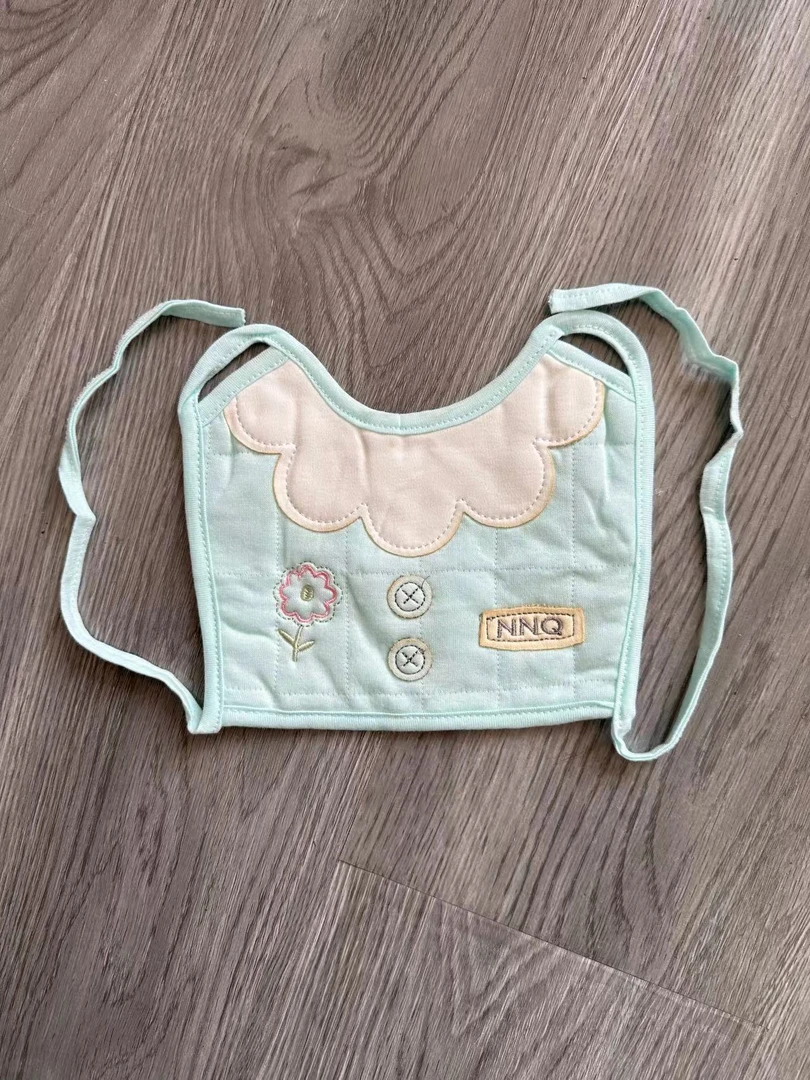 （4条）方形系带防水围嘴口水巾